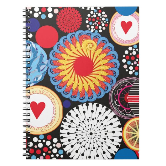 Carnet Motif transparent lumineux de différents éléments (Devant)