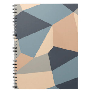 Carnet Motif transparent polygonal varié. multicolore