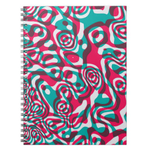 Carnet Motif transparent psychédélique