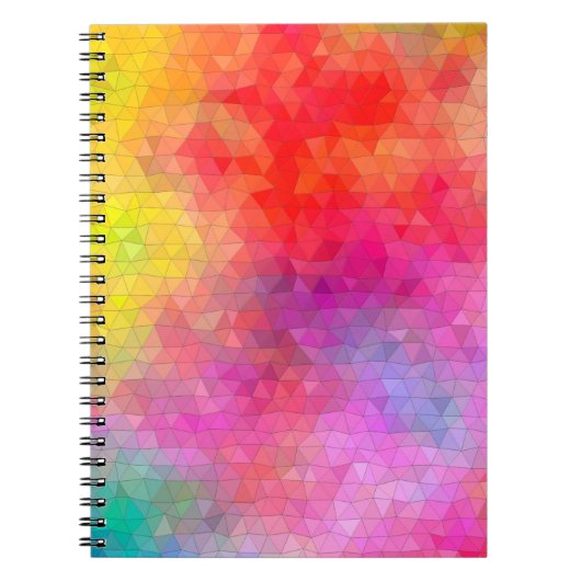 Carnet Motif triangle avec arrière - plan de mélange de c (Devant)