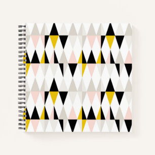 Carnet Motif triangle géométrique fractionné