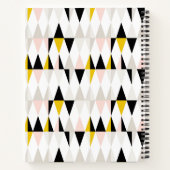 Carnet Motif triangle géométrique fractionné (Dos)