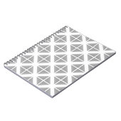 Carnet Motif triangle gris tendance (Côté gauche)