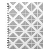 Carnet Motif triangle gris tendance (Devant)