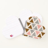Carnet Motif Triangle Léopard Chic et Rose (Intérieur)