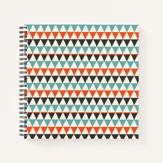 Carnet Motif triangle moderne rétro du milieu du siècle (Devant)