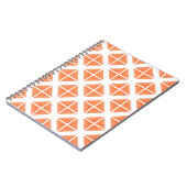 Carnet Motif triangle Orange tendance (Côté gauche)