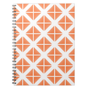 Carnet Motif triangle Orange tendance