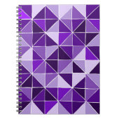 Carnet motif triangle pourpre (Devant)