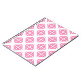 Carnet Motif triangle rose tendance (Côté gauche)