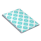 Carnet Motif Triangle tendance Turquoise (Côté Droit)