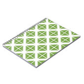 Carnet Motif triangle vert tendance (Côté gauche)