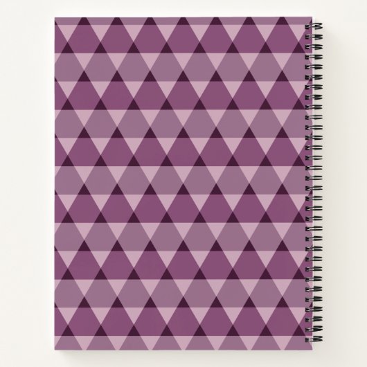 Carnet Motif triangles (Dos)