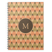 Carnet Motif triangles (Devant)