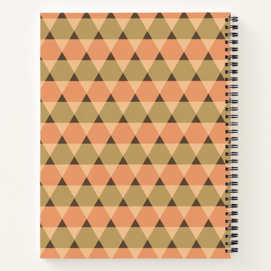 Carnet Motif triangles (Dos)