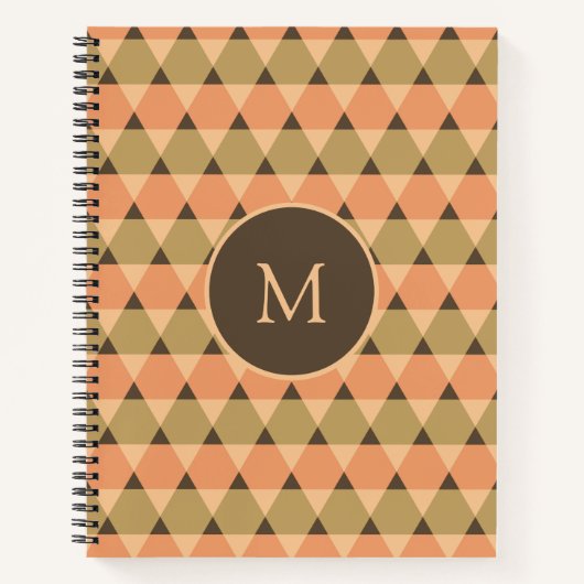 Carnet Motif triangles (Devant)