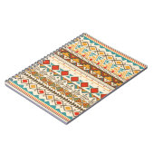 Carnet Motif tribal aztèque en bandes, illustration vinta (Côté gauche)