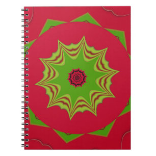 Carnet motif tribal ethnique africain rouge