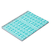 Carnet Motif tribal Turquoise Grunge Aztec (Côté gauche)