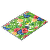 Carnet Motif tropical (Côté gauche)