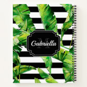 Carnet Motif tropical (Dos)