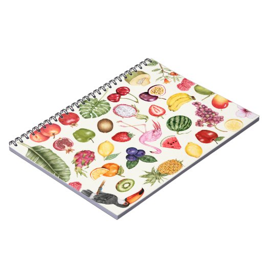 Carnet Motif tropical (Côté gauche)