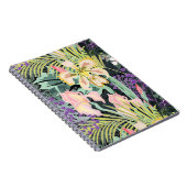 Carnet Motif tropical avec orchidées. (Côté Droit)