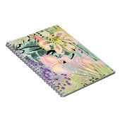 Carnet Motif tropical avec orchidées. (Côté Droit)