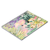 Carnet Motif tropical avec orchidées. (Côté gauche)