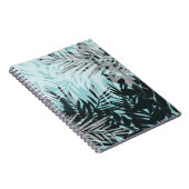 Carnet Motif tropical bleu clair (Côté Droit)