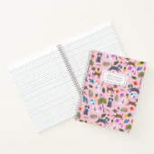 Carnet Motif Tropical de Chiots Mignons | Rose (Intérieur)