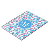 Carnet Motif tropical de feuille d'aquarelle abstraite (Côté gauche)