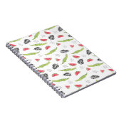Carnet Motif tropical de pastèque et de crocodile (Côté Droit)