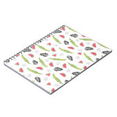 Carnet Motif tropical de pastèque et de crocodile (Côté gauche)