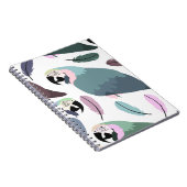 Carnet Motif tropical de perroquets modernes  (Côté Droit)