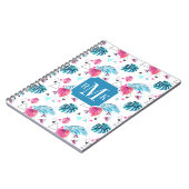 Carnet Motif tropical de triangle de feuille (Côté gauche)
