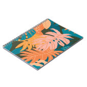 Carnet Motif tropical feuille coloré (Côté gauche)