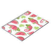 Carnet Motif tropical sans couture avec cha d'aquarelle m (Côté gauche)