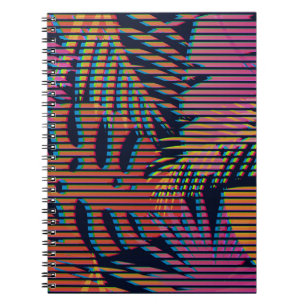Carnet Motif tropicale sans couture avec plantes tropicau