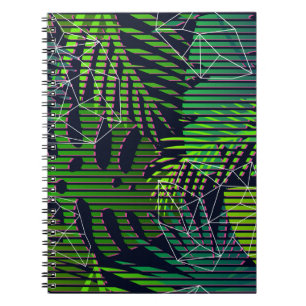 Carnet Motif tropicale sans couture avec plantes tropicau