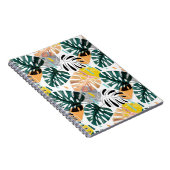 Carnet Motif tropicale sans couture. Feuilles verts d'un  (Côté Droit)