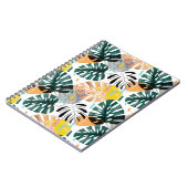 Carnet Motif tropicale sans couture. Feuilles verts d'un  (Côté gauche)