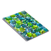 Carnet Motif turquoise (Côté Droit)