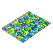 Carnet Motif turquoise (Côté gauche)