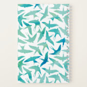 Carnet Motif turquoise d'aquarelle (Verso)