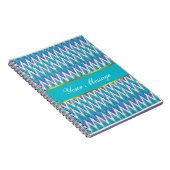 Carnet motif turquoise et Amethyst iKat ZigZag (Côté Droit)