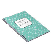 Carnet Motif turquoise wedding planner (Côté Droit)