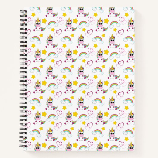 Carnet Motif Unicorn (Devant)