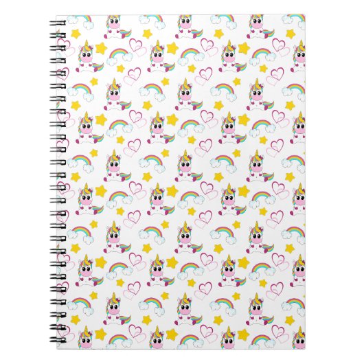 Carnet Motif Unicorn (Devant)
