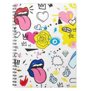 Carnet Motif universel à la main tendance sans couture. T